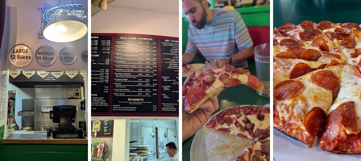 Ball Park Pizza Menu