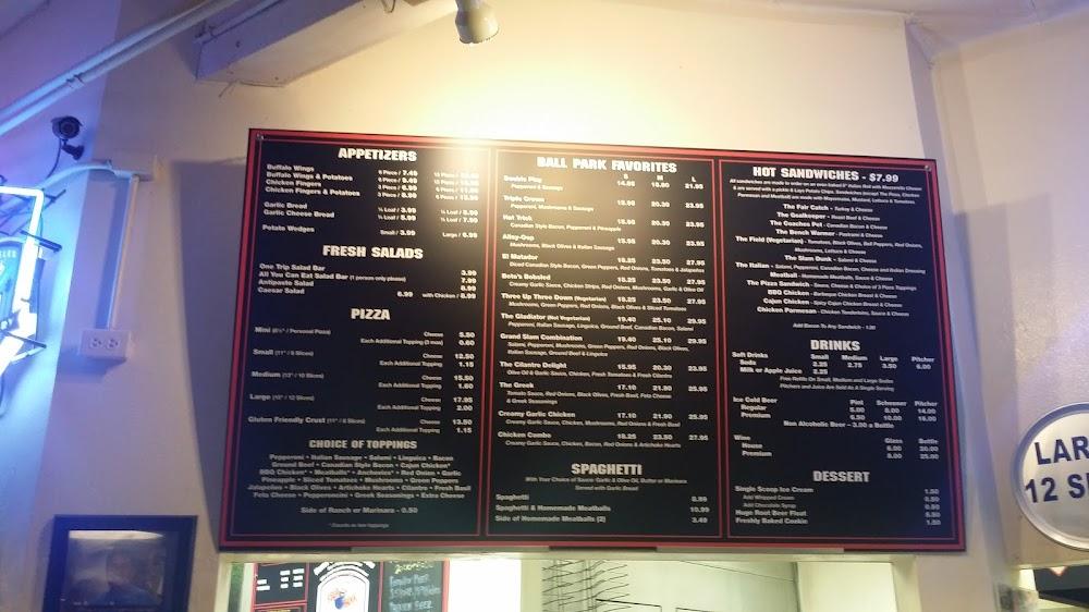 Ball Park Pizza Menu image 3
